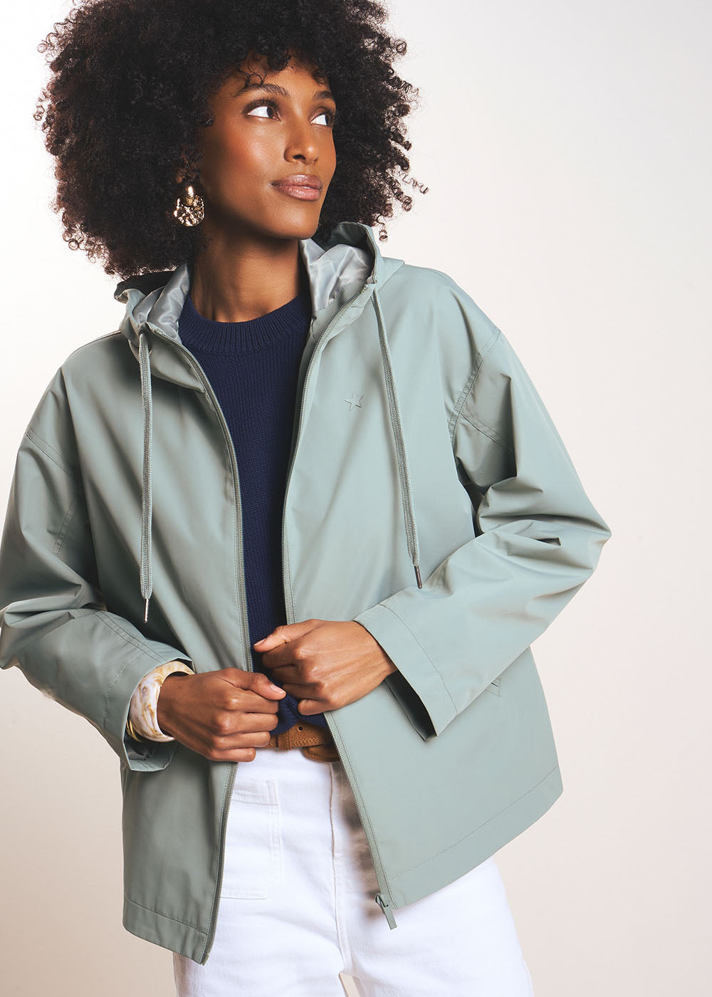 Water-repellent raincoat with hood - Sud Express - 1 - Sud Express