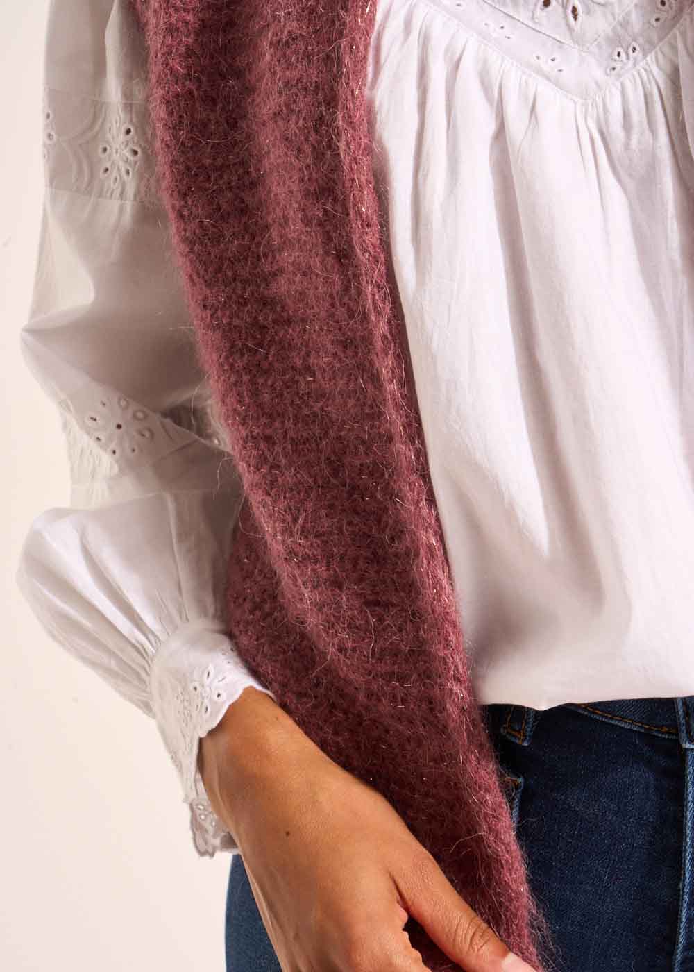 GOTANAX Cardigan sleeveless shorts in mohair - 4 - Sud Express - Sud Express