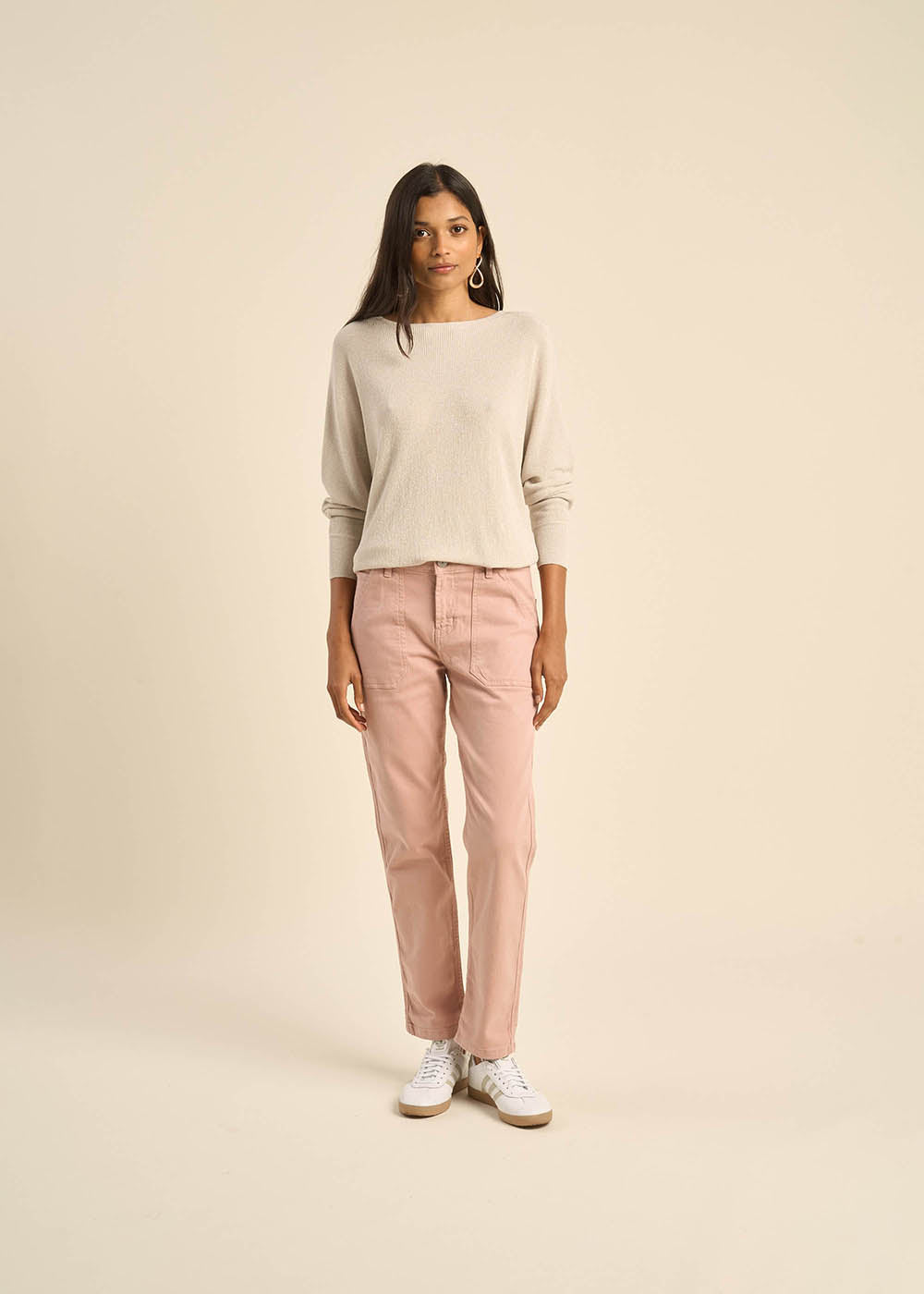 PERACLES Boyfriend pants with a medium waist - 1 - Sud Express - Sud Express