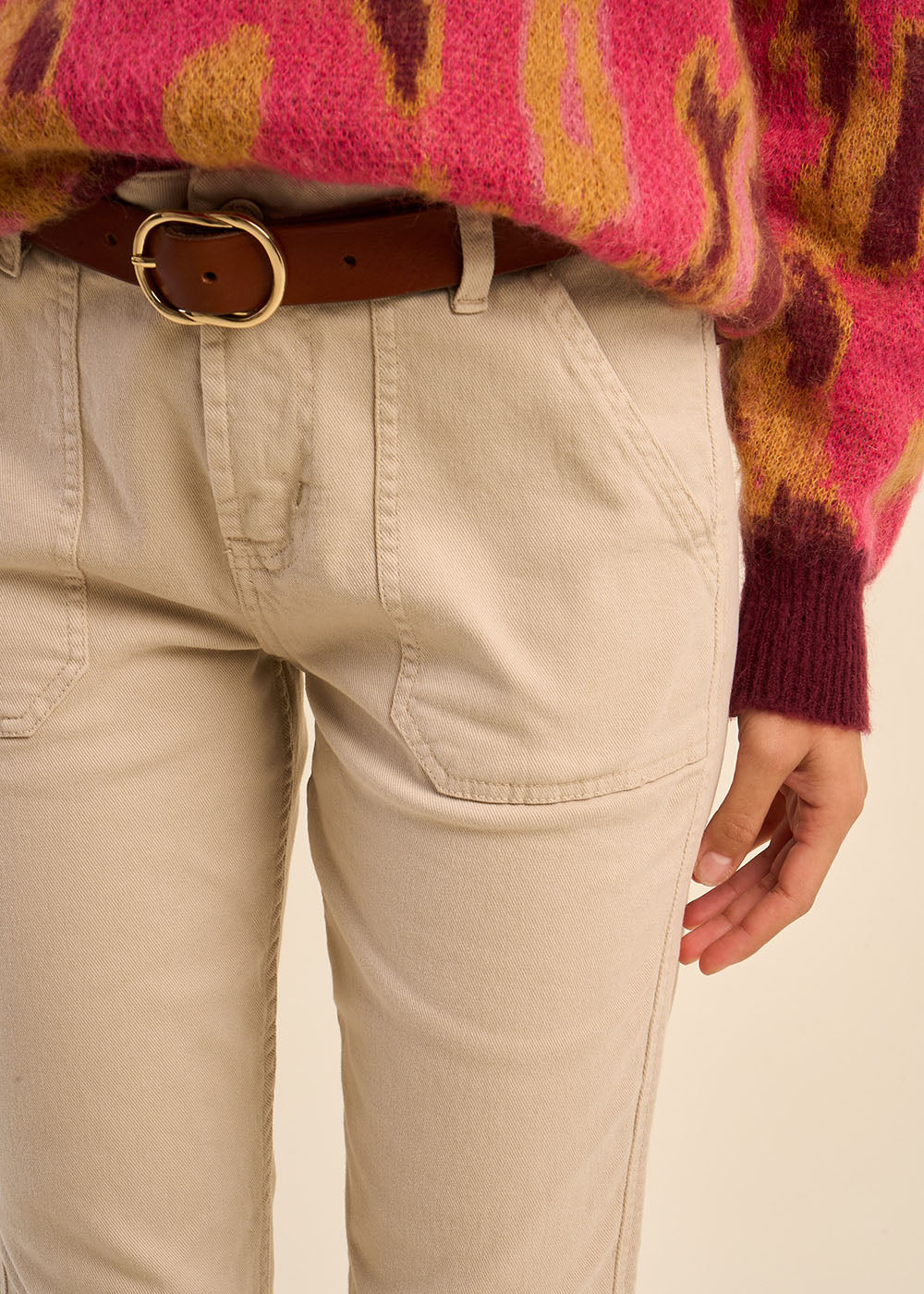 PERACLES Boyfriend pants with a medium waist - 2 - Sud Express - Sud Express