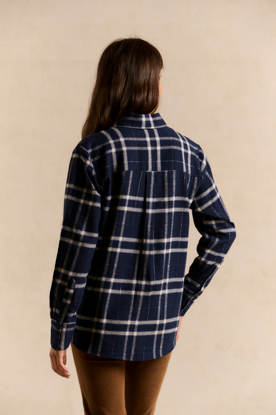 Metallic fiber plaid shirt - Sud Express - 3 - Sud Express