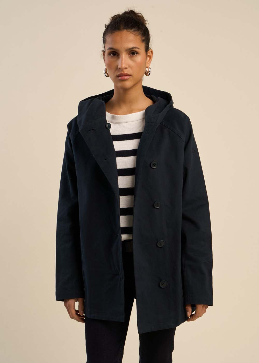 VACKYA Hooded cotton jacket - 1 - Sud Express - Sud Express