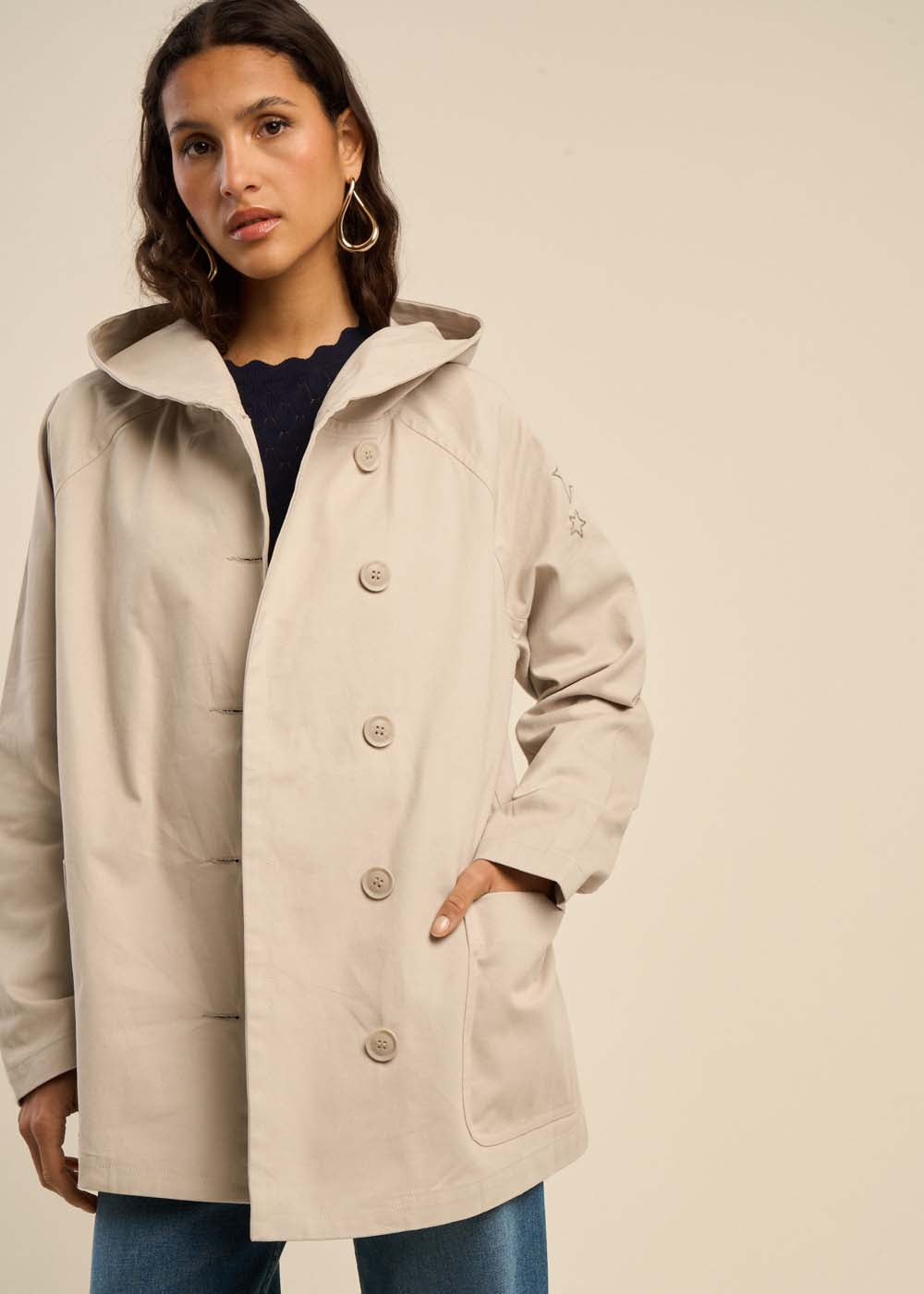 VACKYA Hooded cotton jacket - 1 - Sud Express - Sud Express