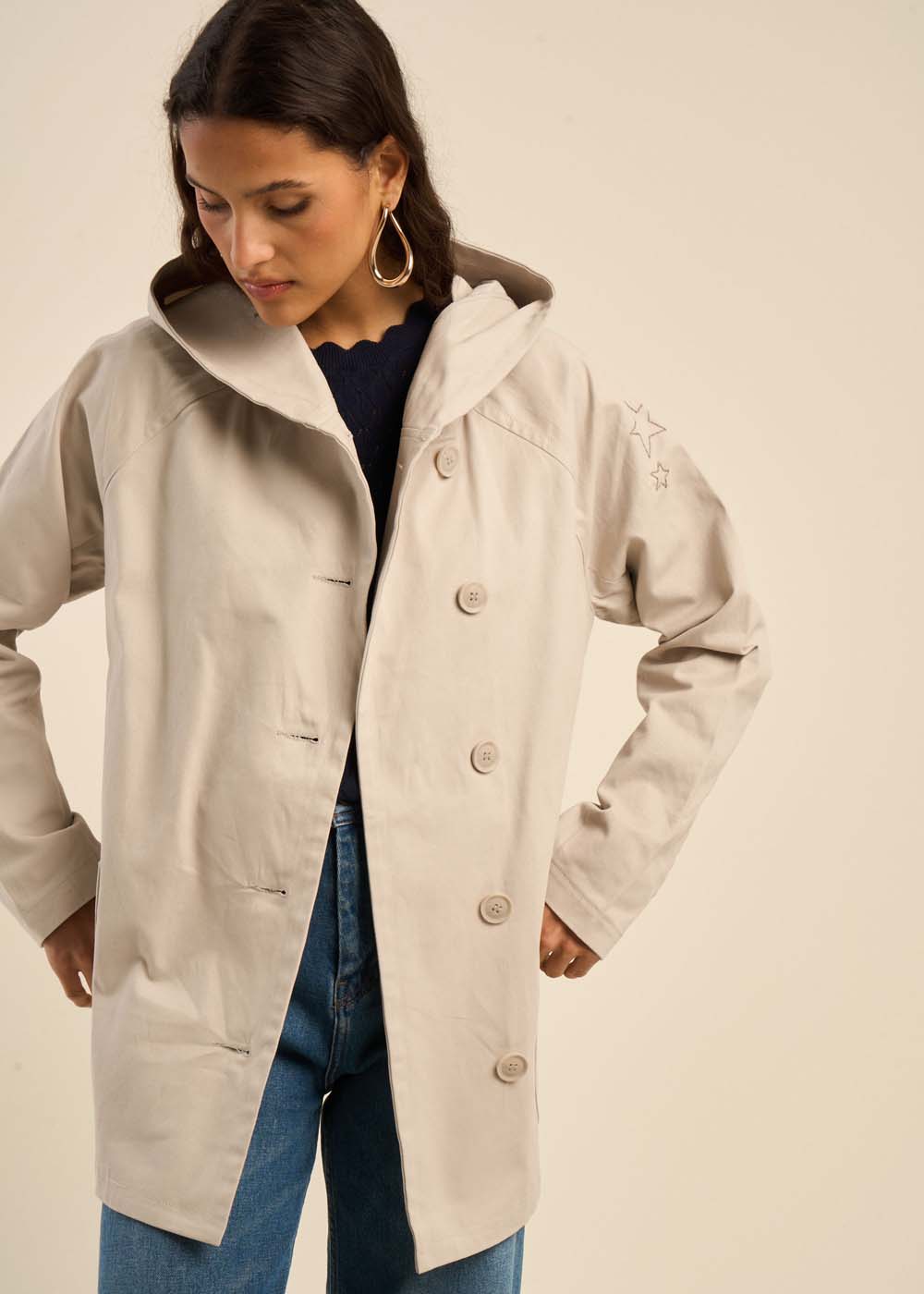 Hooded cotton jacket - Sud Express - 6 - Sud Express