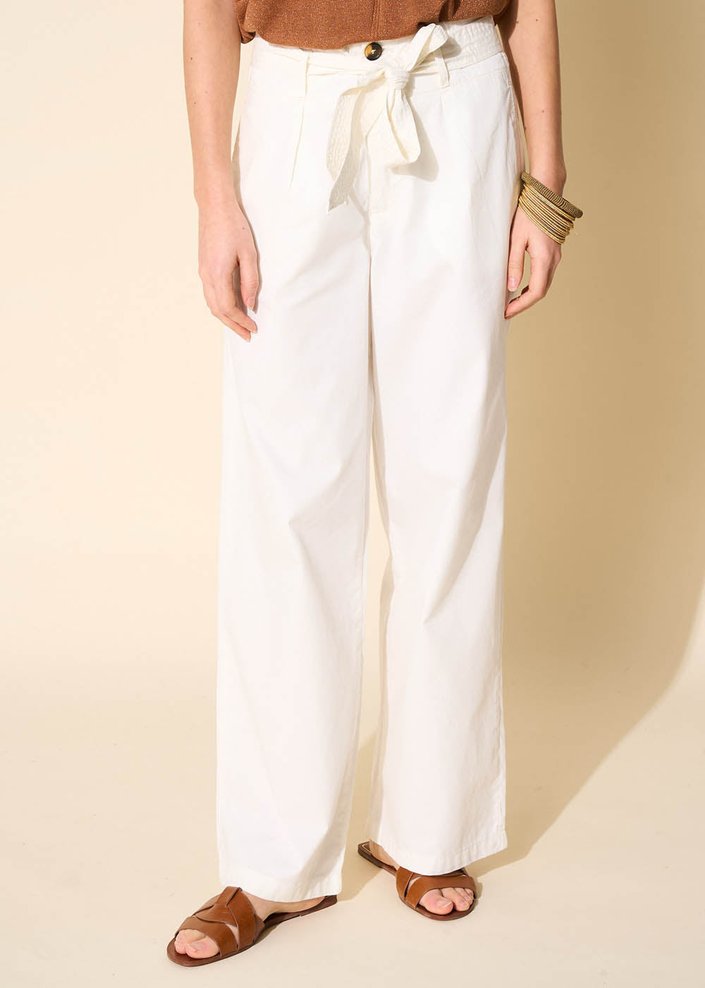 Belted high-waisted pants - Sud Express - 5 - Sud Express
