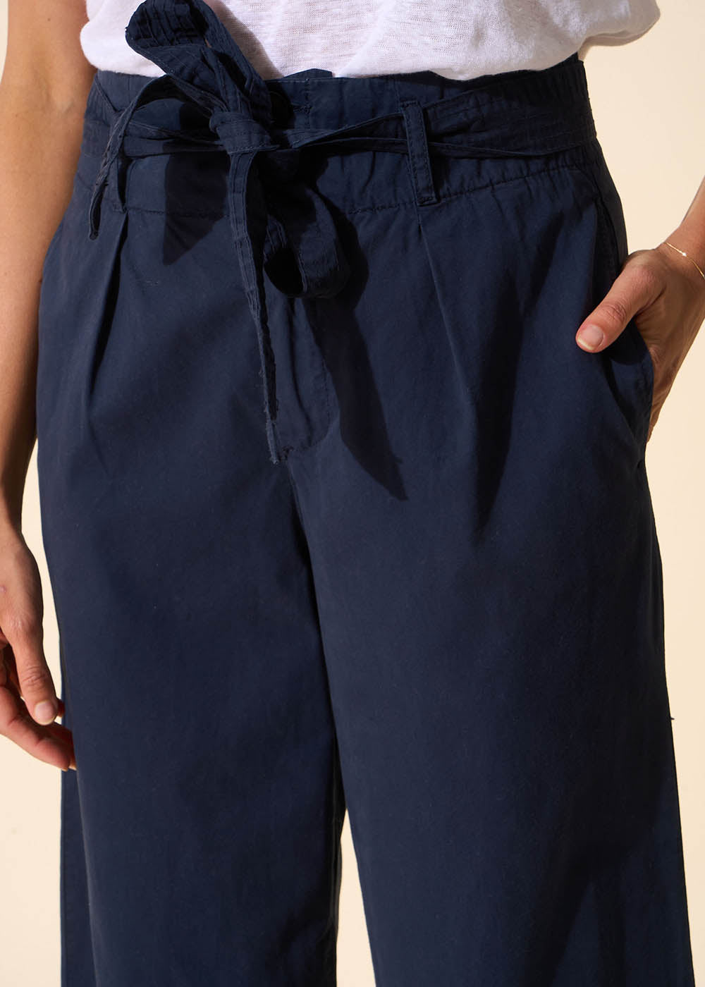 Belted high-waisted pants - Sud Express - 5 - Sud Express