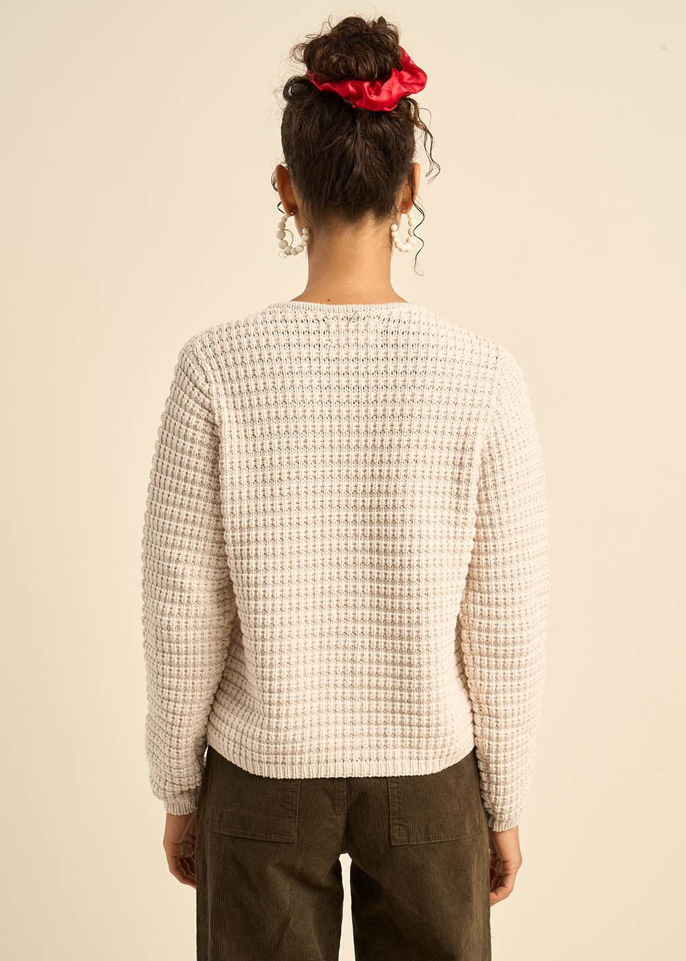 GILARY Cardigan with jewel button details - 3 - Sud Express - Sud Express