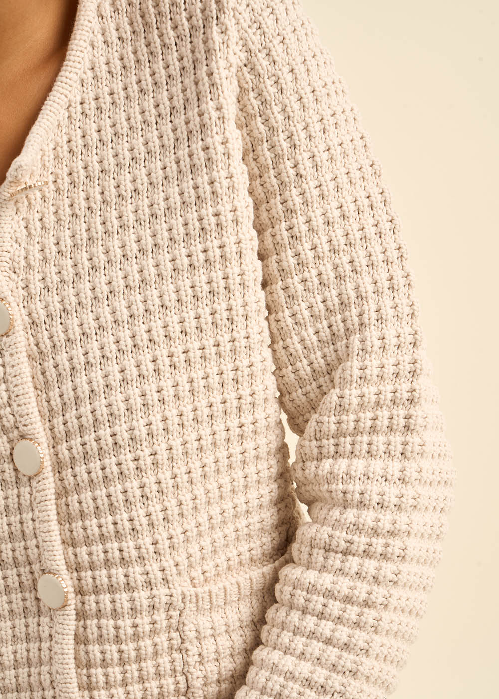 GILARY Cardigan with jewel button details - 4 - Sud Express - Sud Express