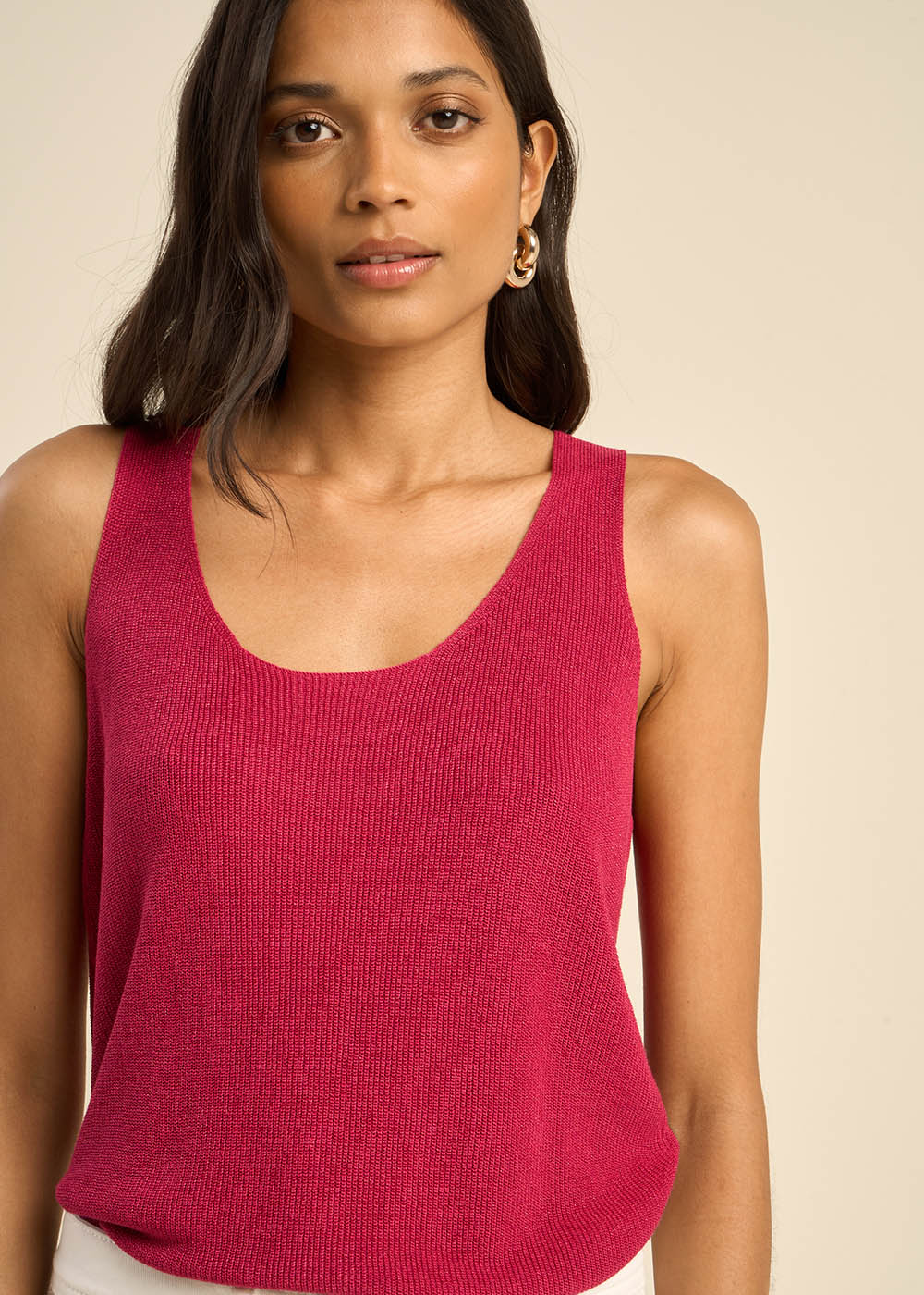 DIBA Sparkling knit tank top - 1 - Sud Express - Sud Express