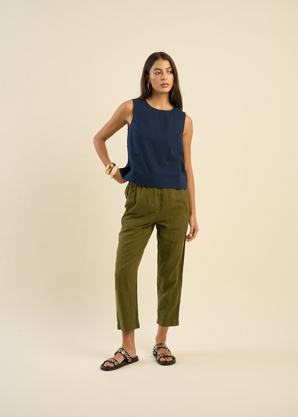PAOLINE 7/8 slouchy pants - 1 - Sud Express - Sud Express