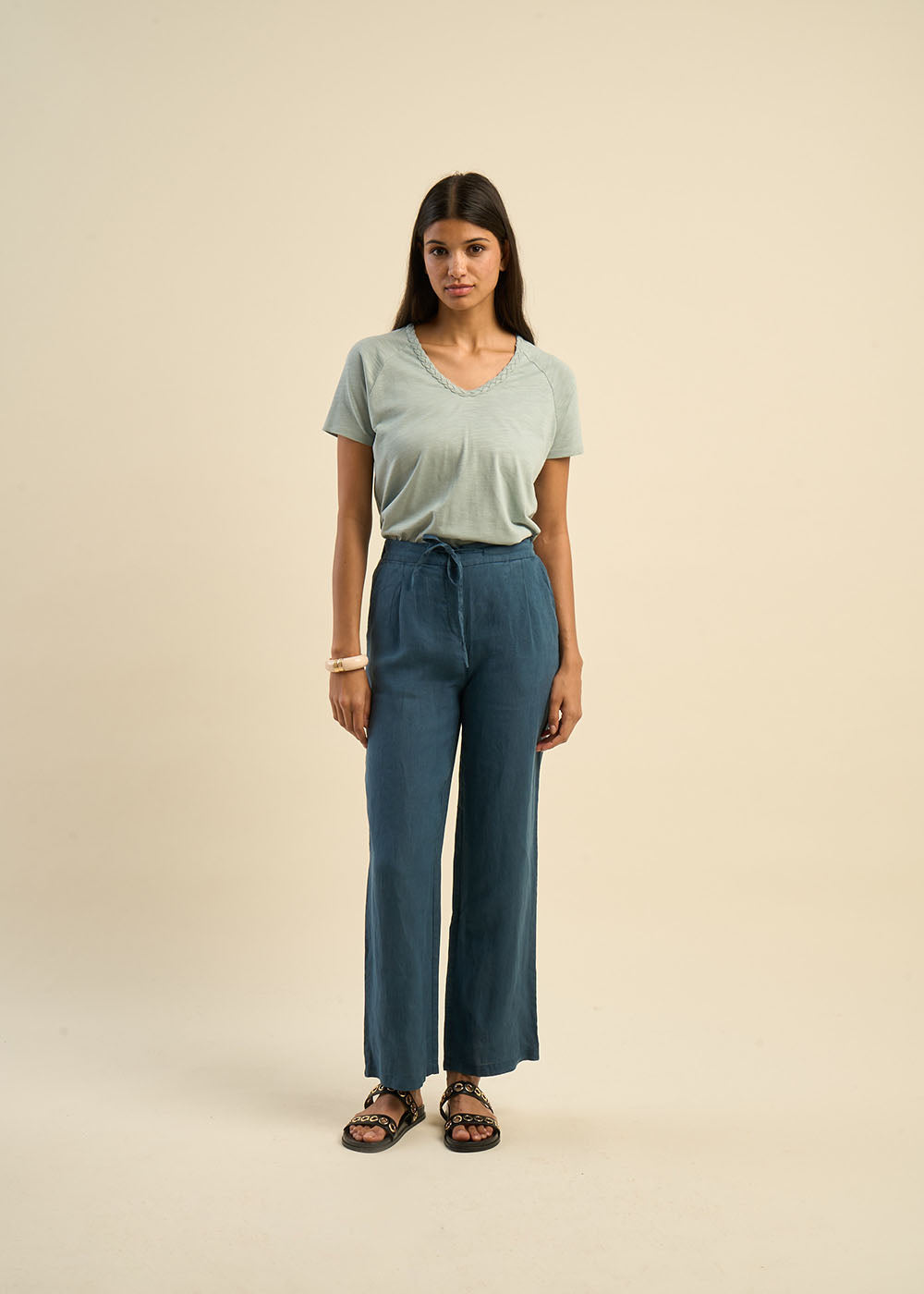 PASKY Elegant linen pants - 1 - Sud Express - Sud Express