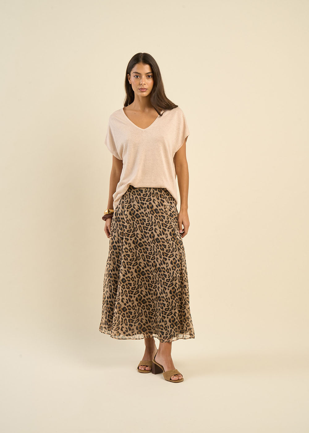 Sleeveless V-neck jumper 100% linen - Sud Express - 6 - Sud Express