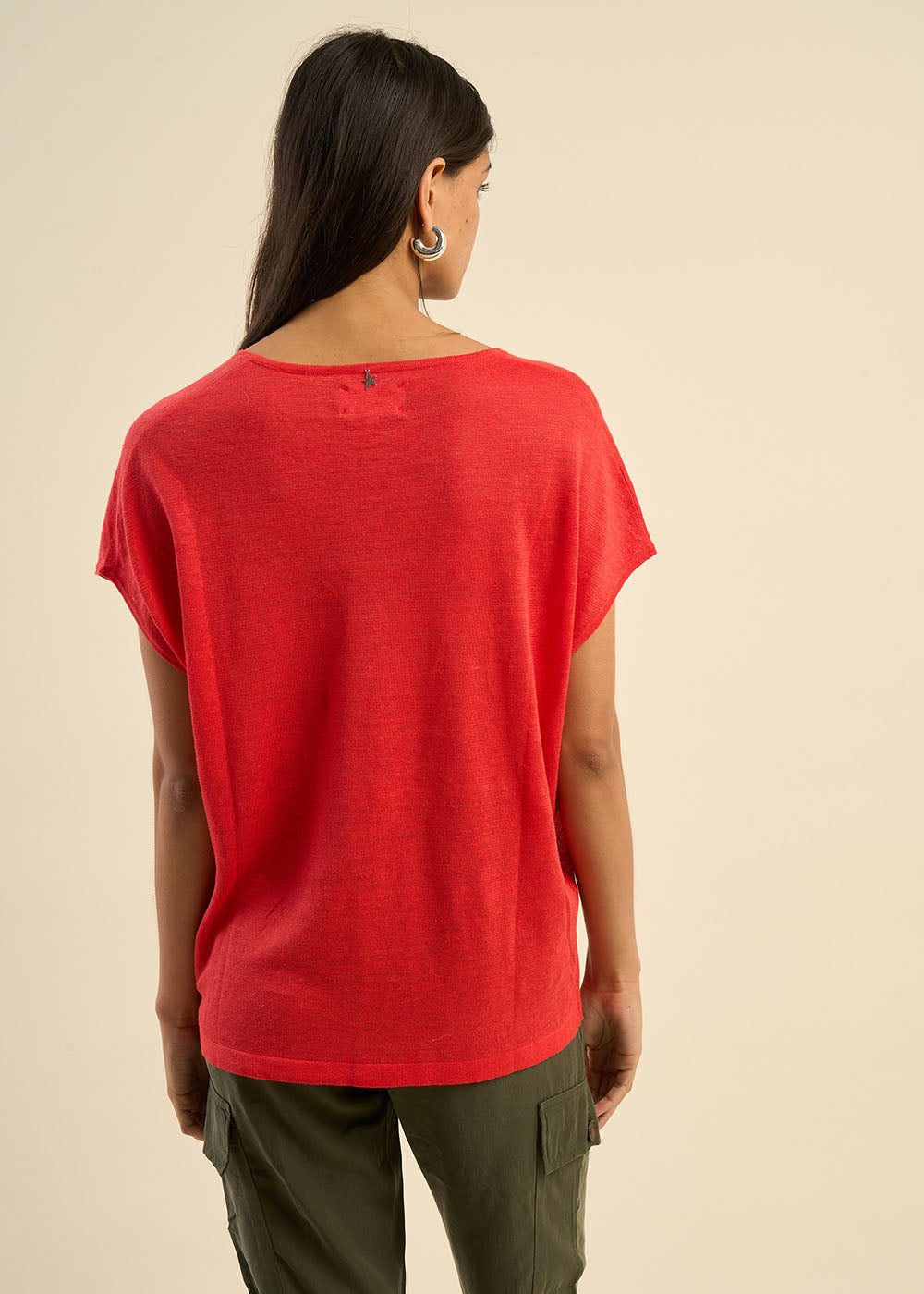 MAELLAEY Sleeveless V-neck jumper 100% linen - 3 - Sud Express - Sud Express