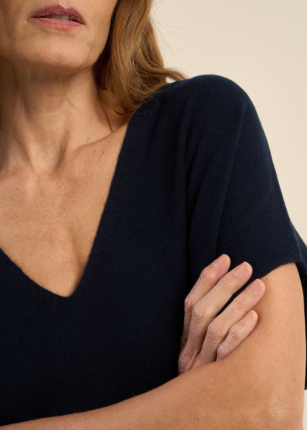 Pull manches courtes en cachemire - Sud Express - 2 - Sud Express