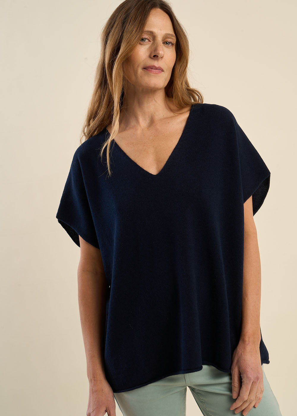 Pull manches courtes en cachemire - Sud Express - 4 - Sud Express