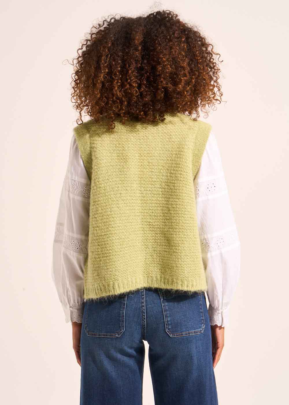 GOTANA Short sleeveless mohair cardigan - 3 - Sud Express - Sud Express