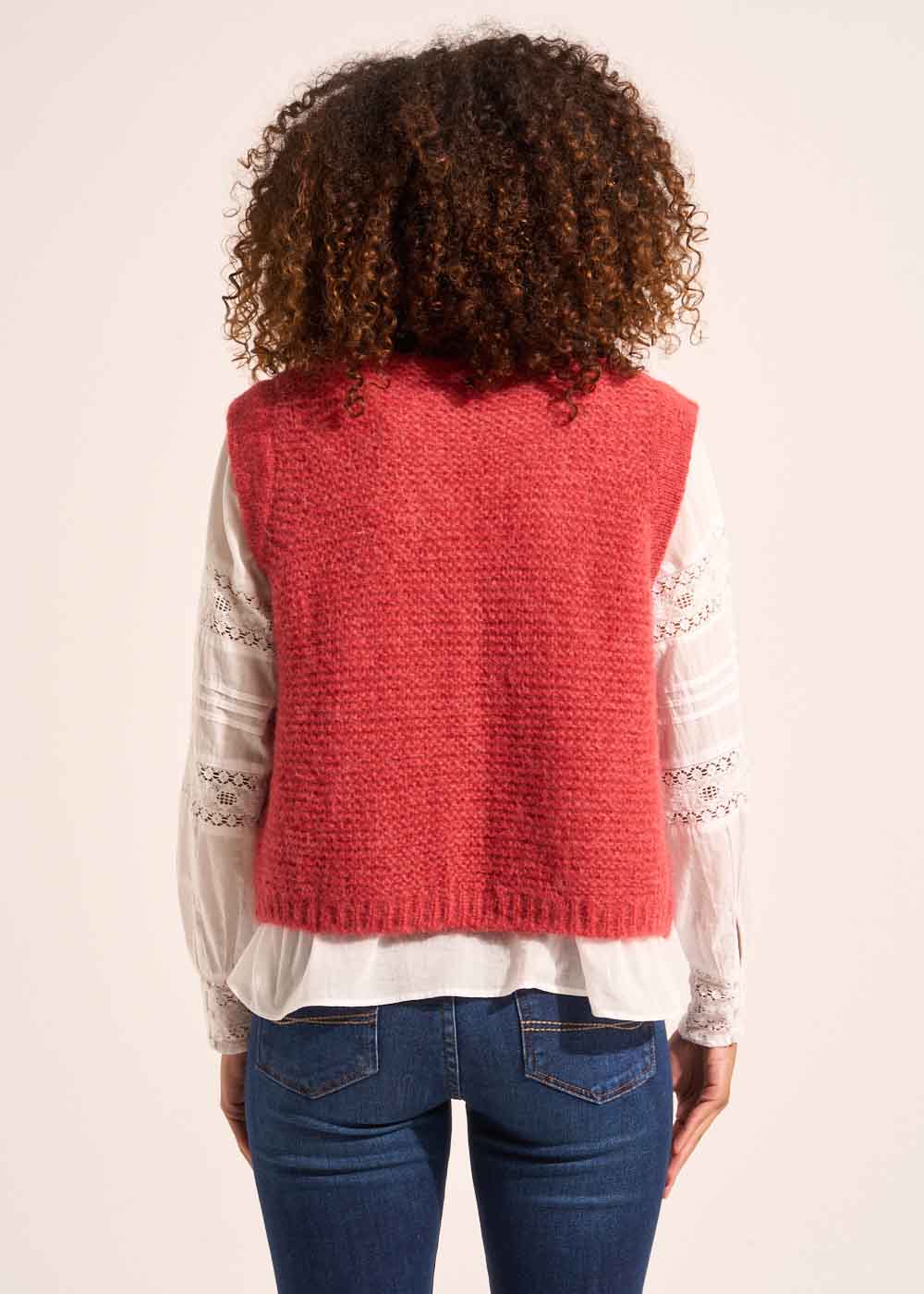 GOTANA Short sleeveless mohair cardigan - 3 - Sud Express - Sud Express