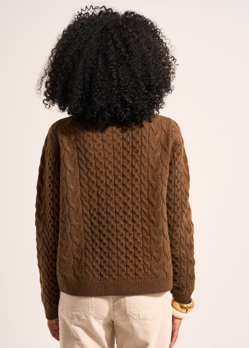 GILIA Twisted wool cardigan with patch pockets - 3 - Sud Express - Sud Express