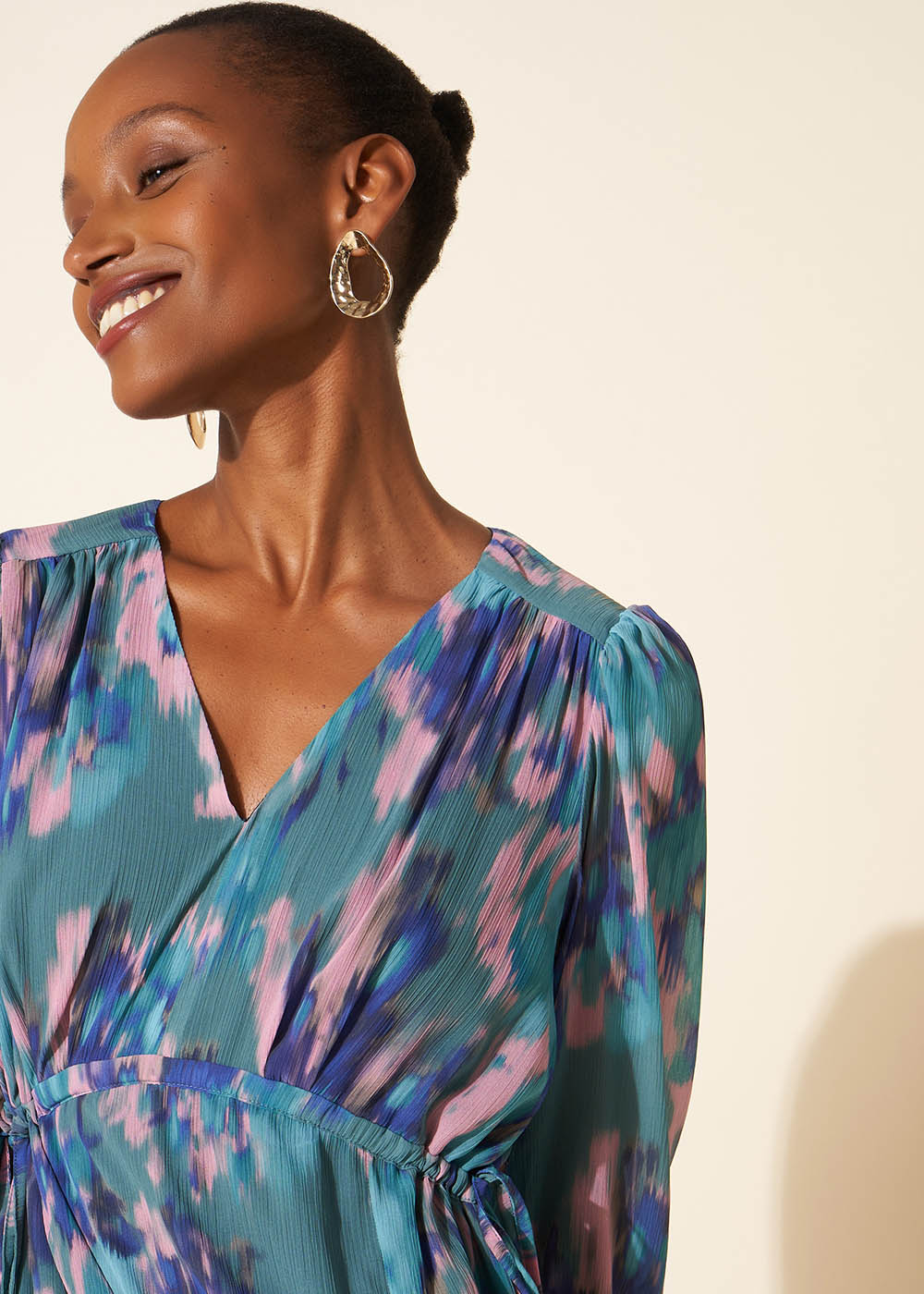 Printed long dress - Sud Express - 5 - Sud Express