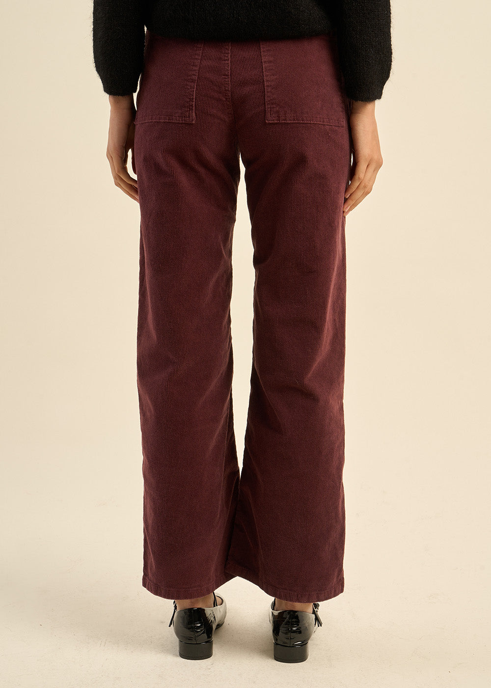 Straight-cut velvet pants - Sud Express - 3 - Sud Express