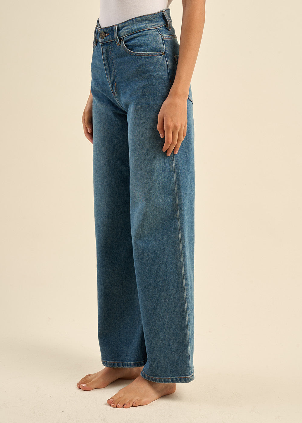 High-waisted flare jeans - Sud Express - 5 - Sud Express
