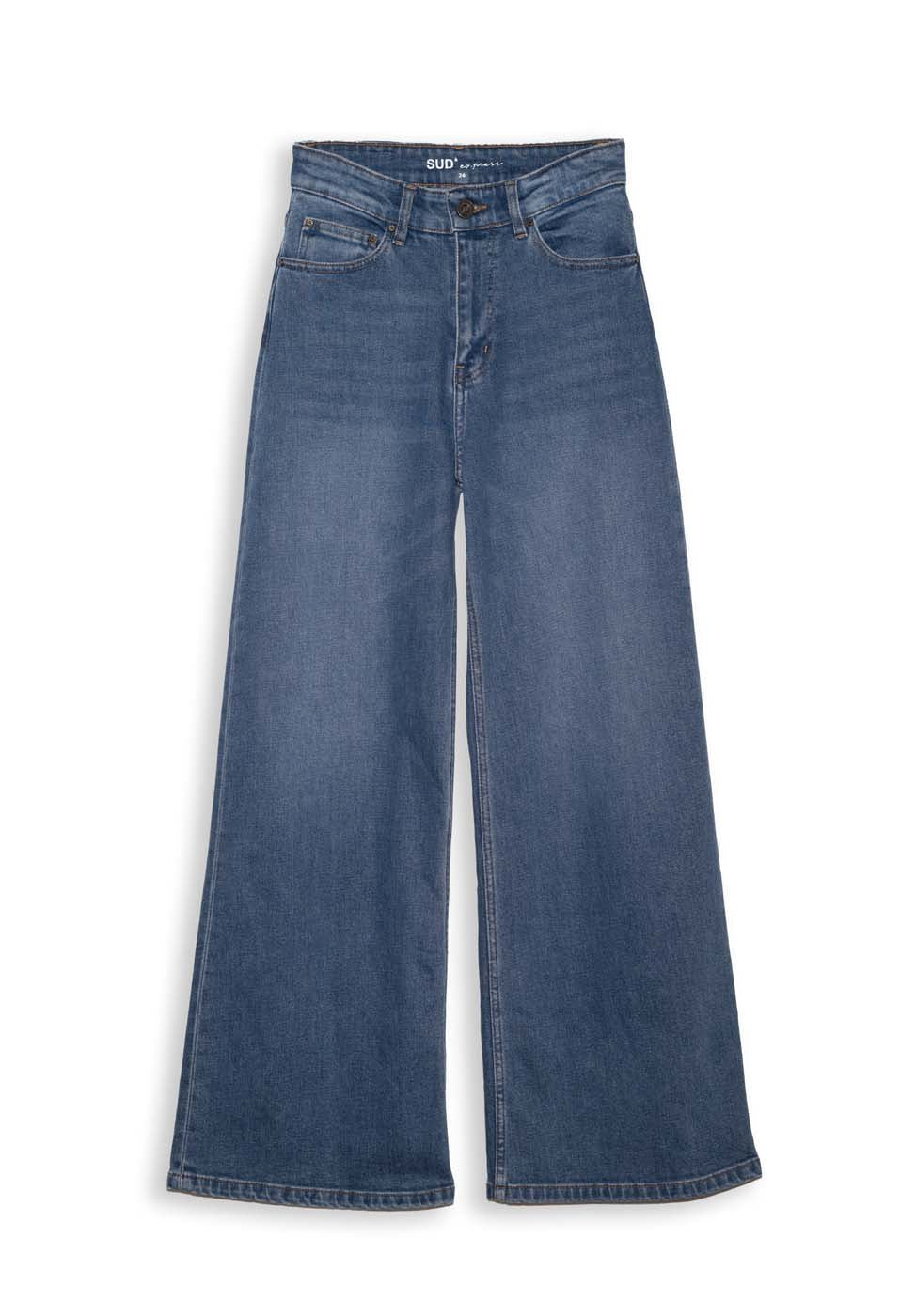 High-waisted flare jeans - Sud Express - 7 - Sud Express