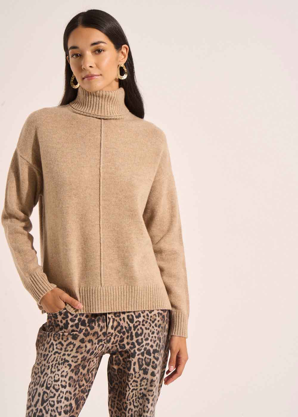 MAJOY Wool turtleneck pullover - 1 - Sud Express - Sud Express