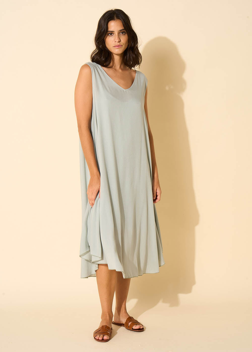 RIMITI V-neck midi dress - 1 - Sud Express - Sud Express