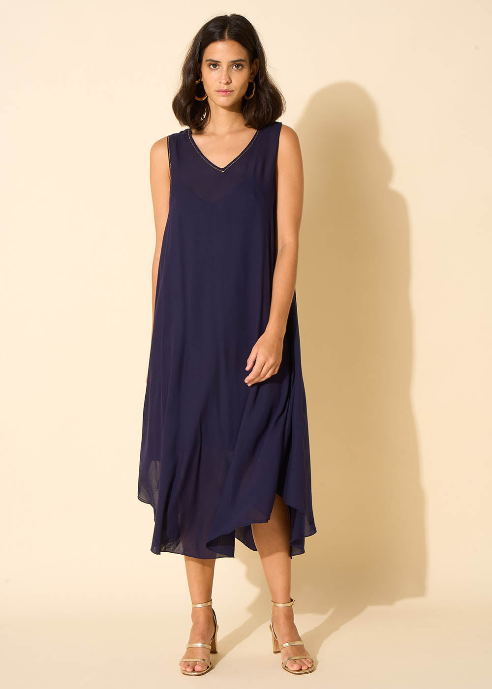 RIMITI V-neck midi dress - 3 - Sud Express - Sud Express