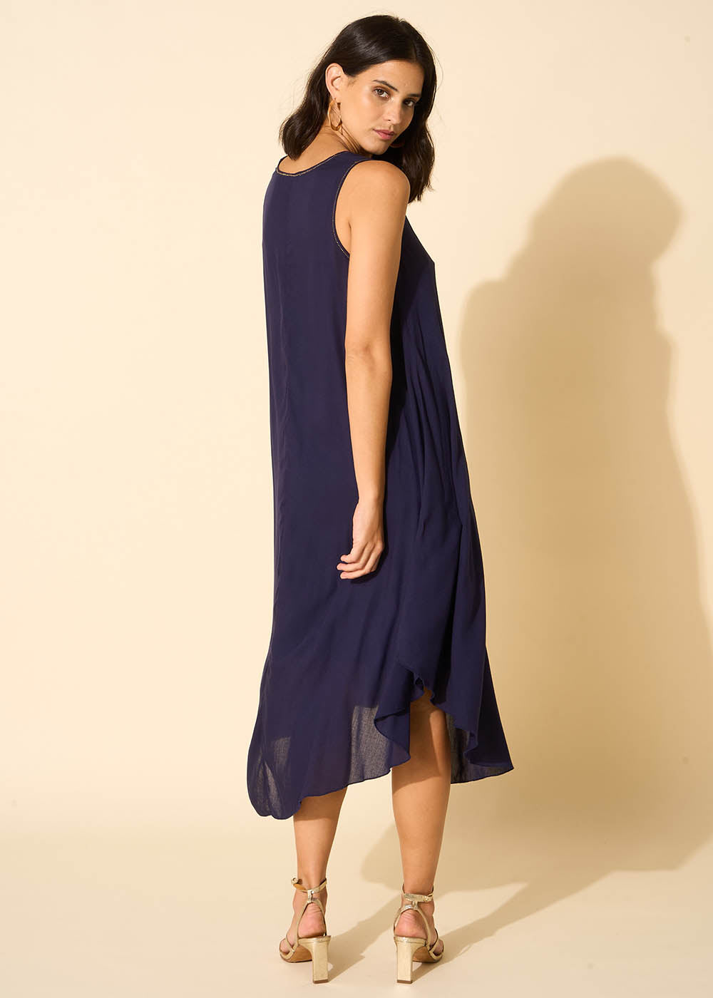 V-neck midi dress - Sud Express - 5 - Sud Express