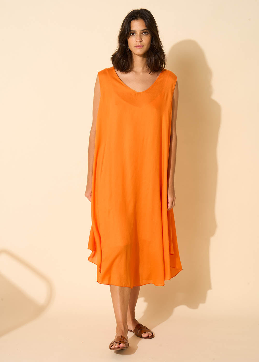 V-neck midi dress - Sud Express - 5 - Sud Express