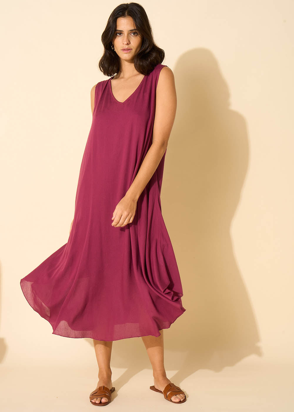 V-neck midi dress - Sud Express - 6 - Sud Express