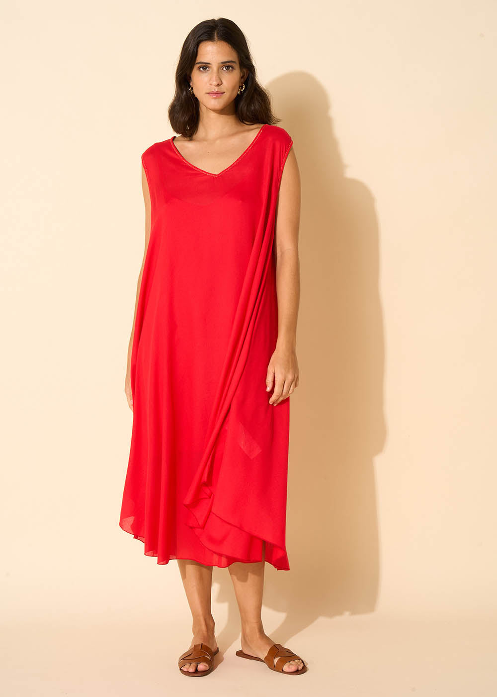 V-neck midi dress - Sud Express - 6 - Sud Express