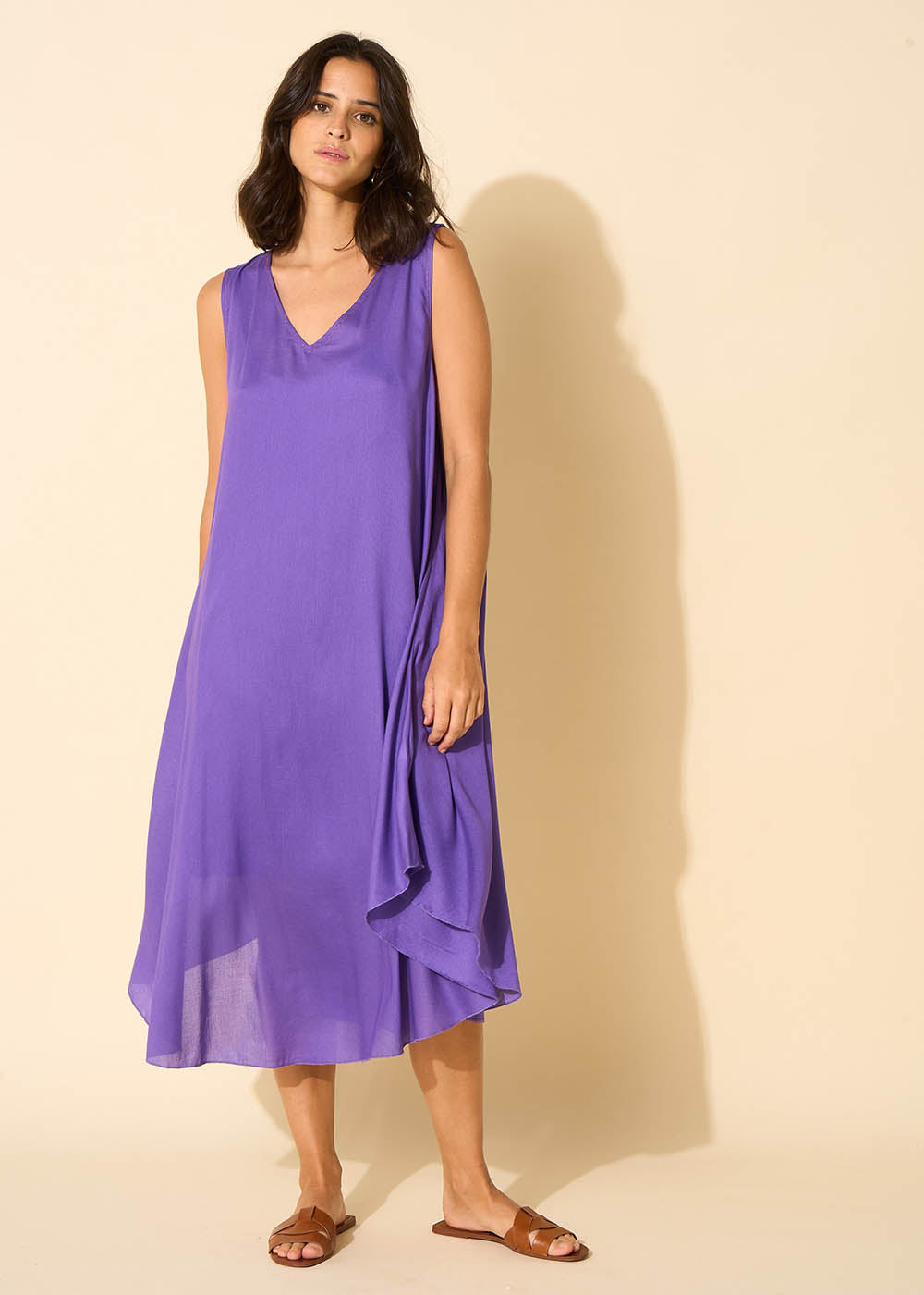 RIMITI V-neck midi dress - 3 - Sud Express - Sud Express