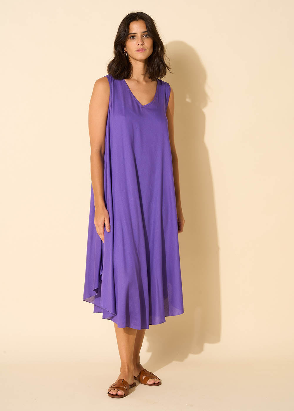 RIMITI V-neck midi dress - 2 - Sud Express - Sud Express