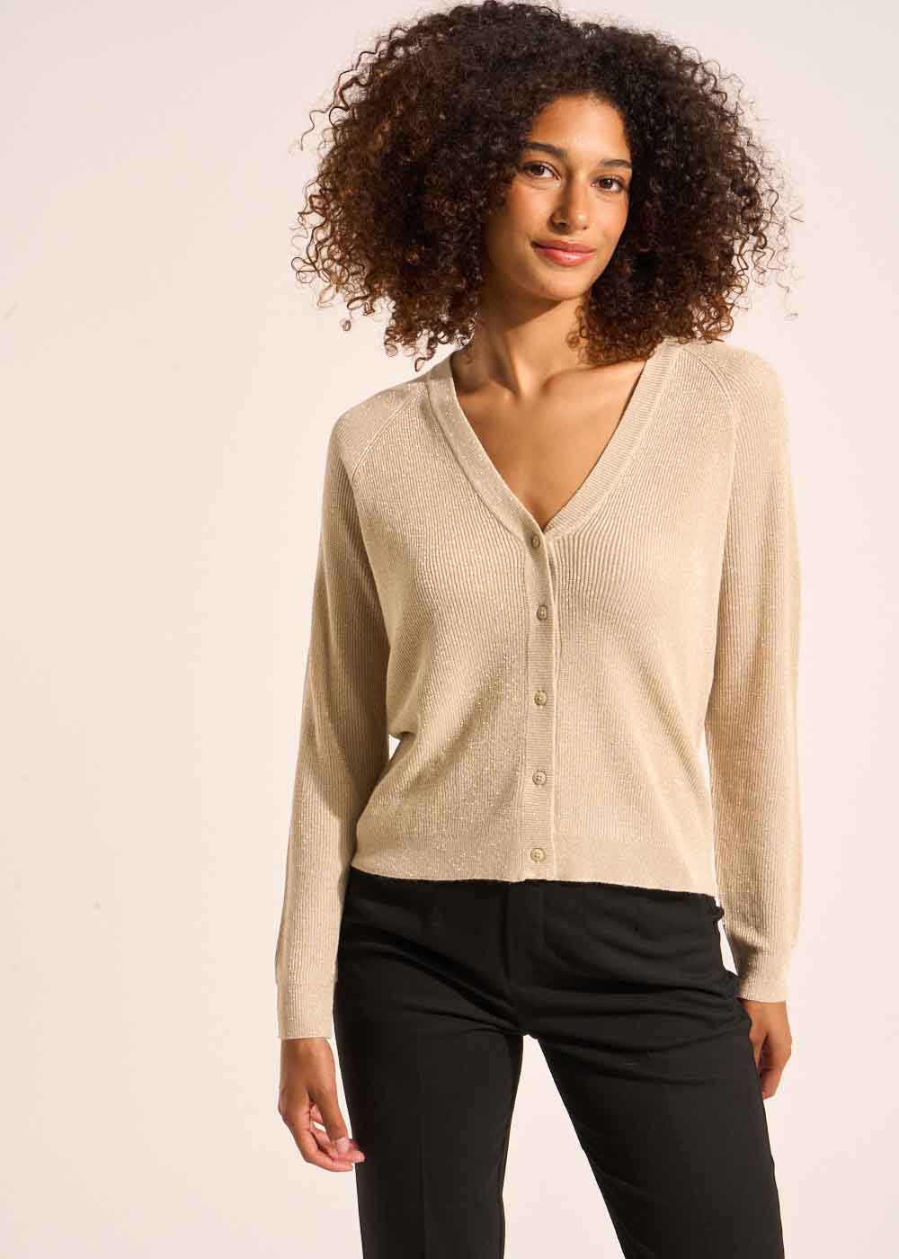 GILY Vest with shiny details - 1 - Sud Express - Sud Express