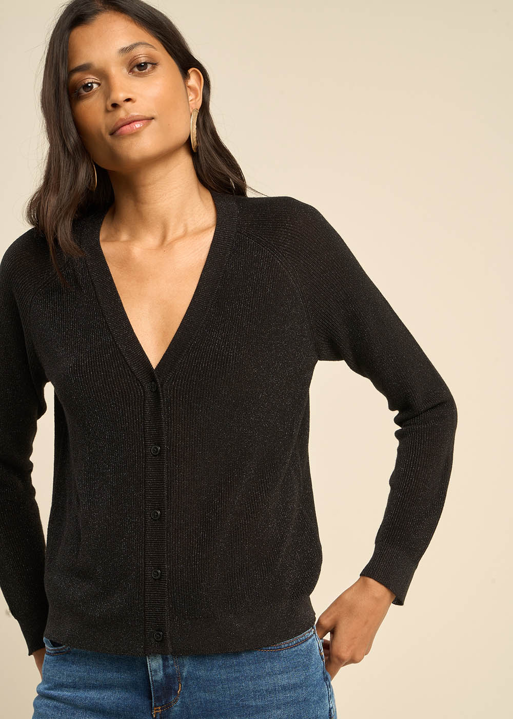 Vest with shiny details - Sud Express - 1 - Sud Express