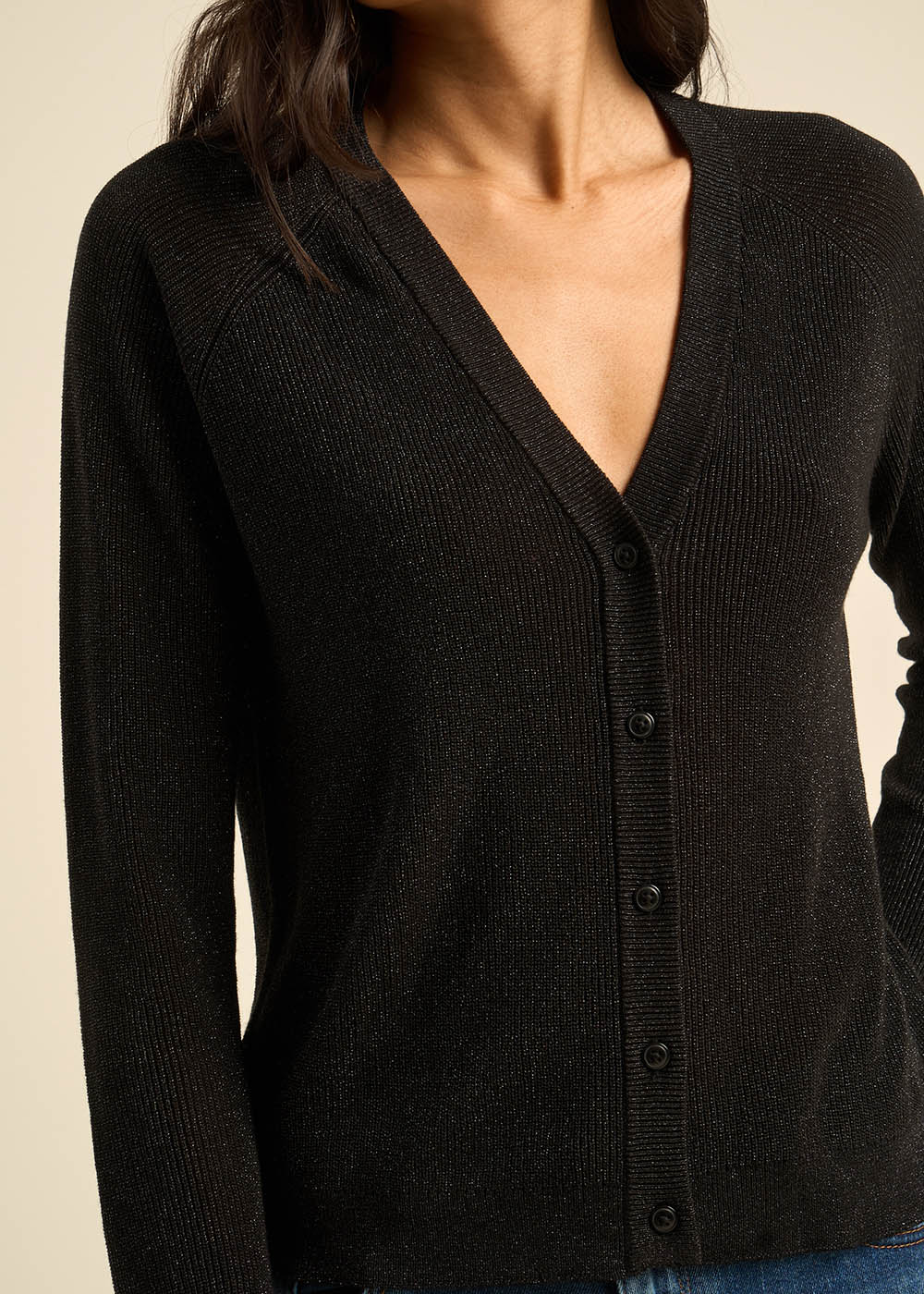Vest with shiny details - Sud Express - 2 - Sud Express
