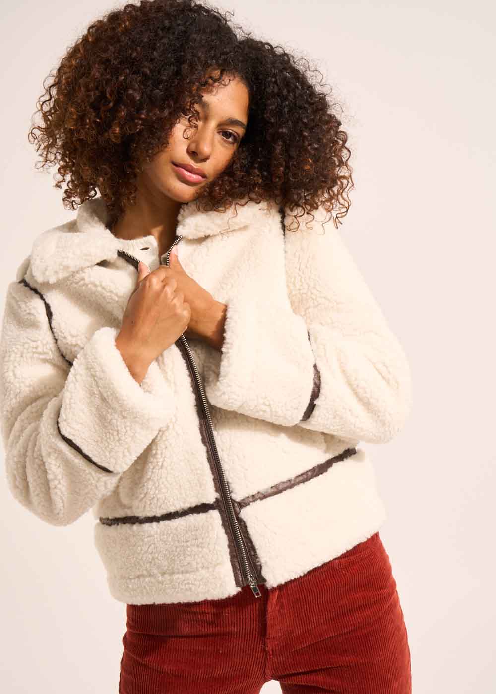 MICHIGAN Faux fur coat - 1 - Sud Express - Sud Express