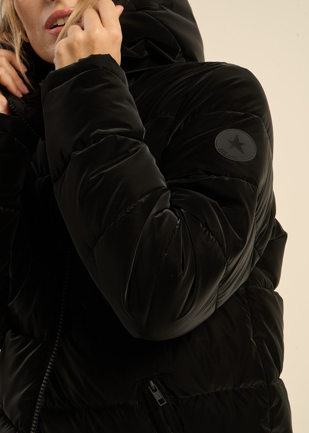 DANDYS Quilted mid-length hooded jacket - 2 - Sud Express - Sud Express