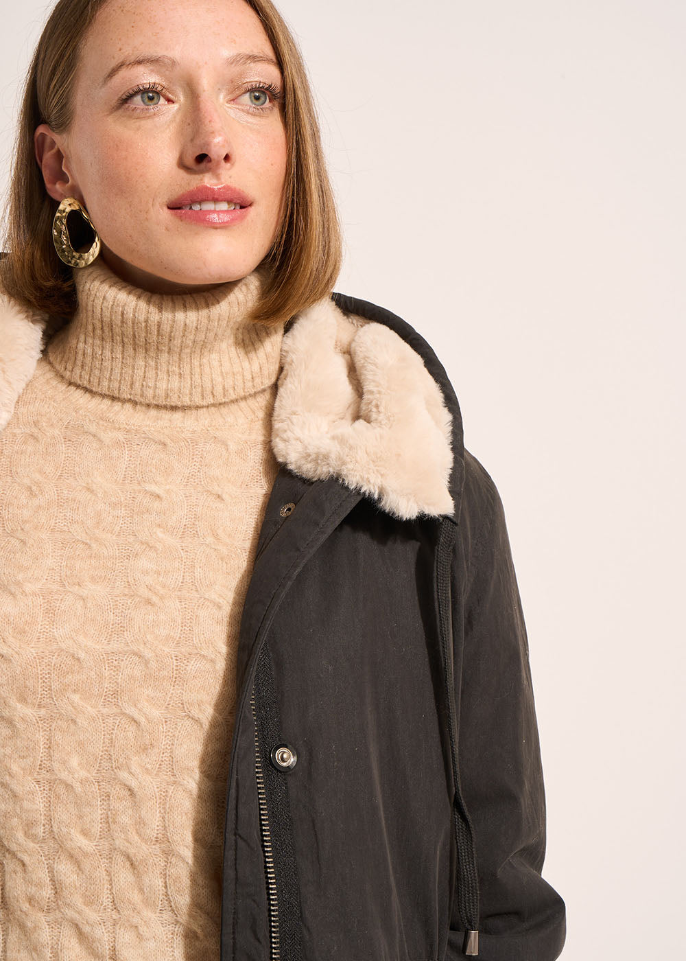 Long hooded parka - Sud Express - 2 - Sud Express