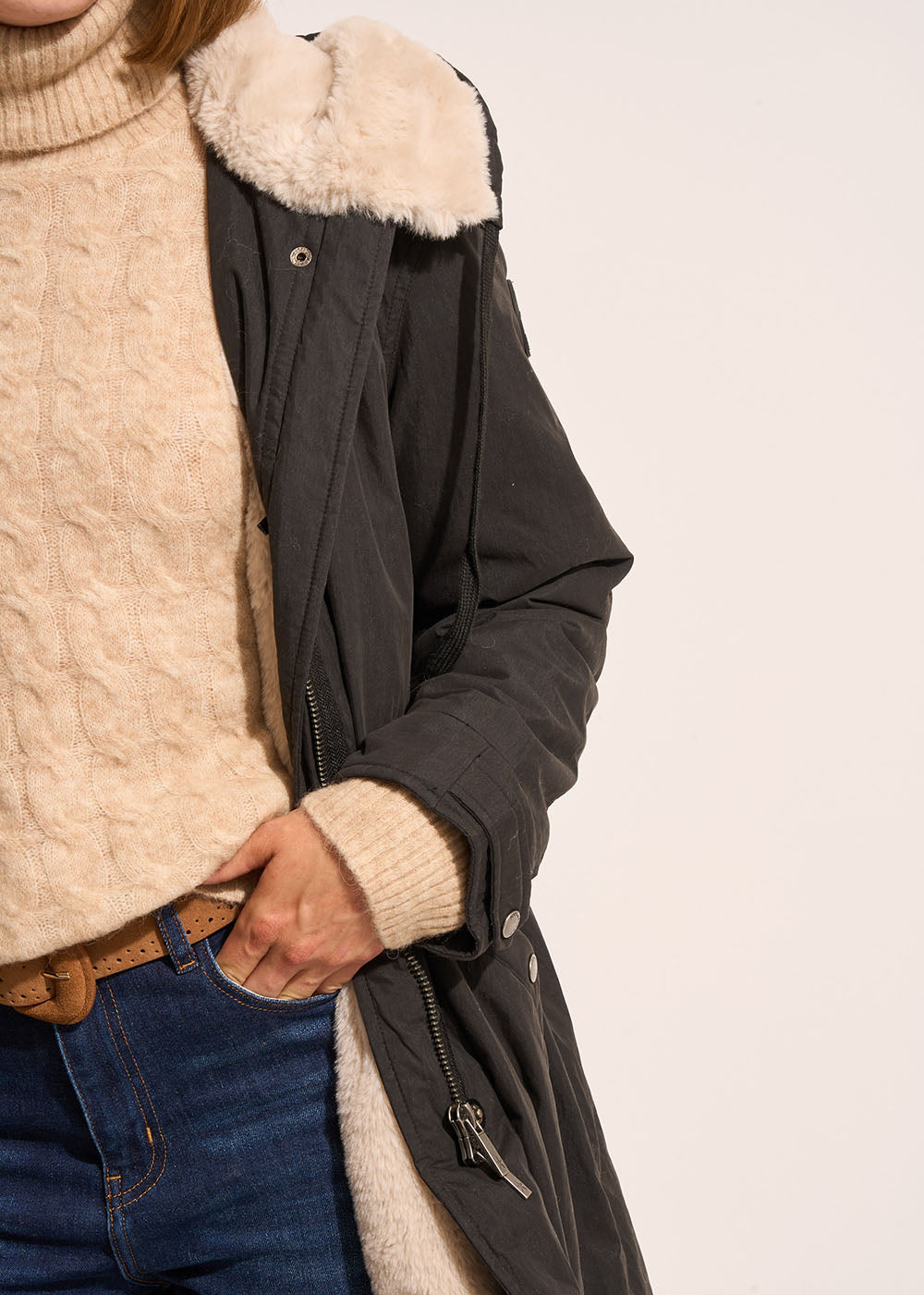 Long hooded parka - Sud Express - 4 - Sud Express