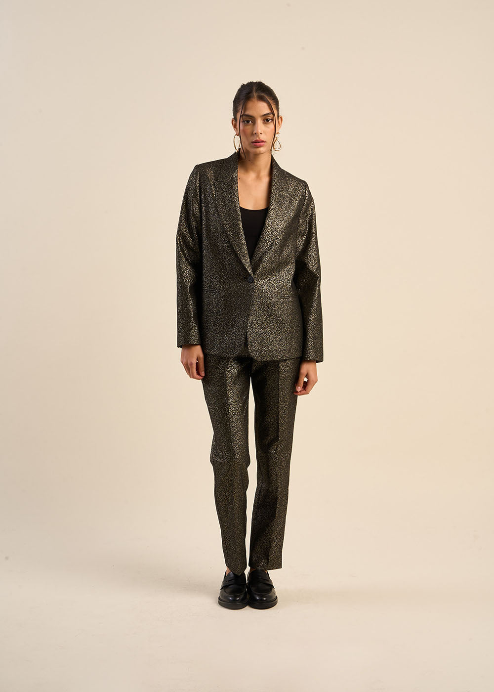 Speckled jacquard suit jacket - Sud Express - 5 - Sud Express