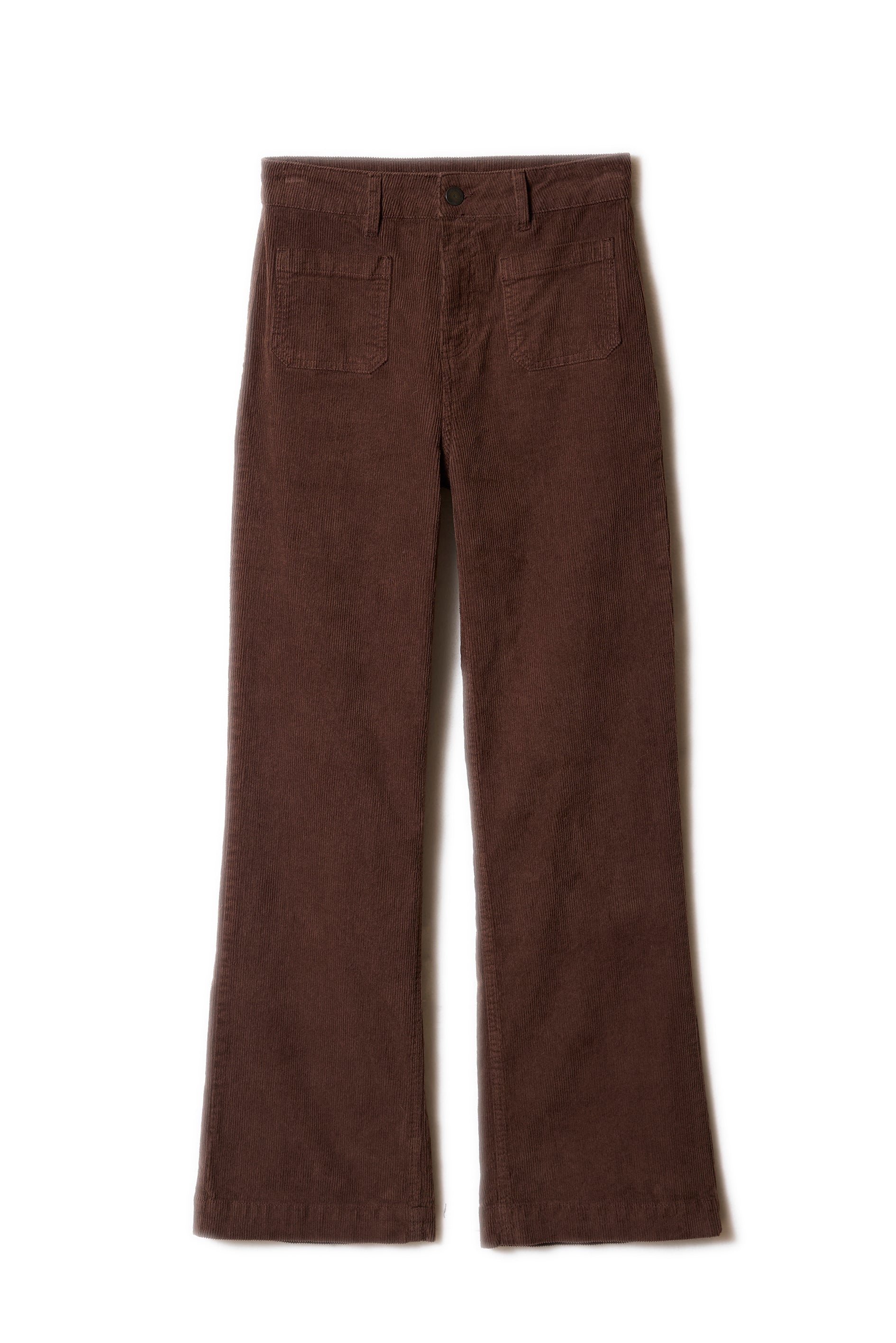 Wide-leg cotton velour trousers 700 high-waisted stripes - Sud Express - 6 - Sud Express