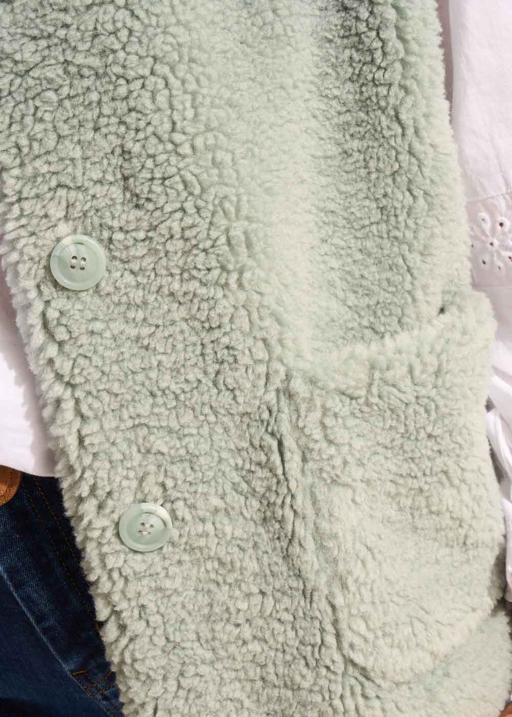 GLADYM Sleeveless faux fur cardigan - 4 - Sud Express - Sud Express