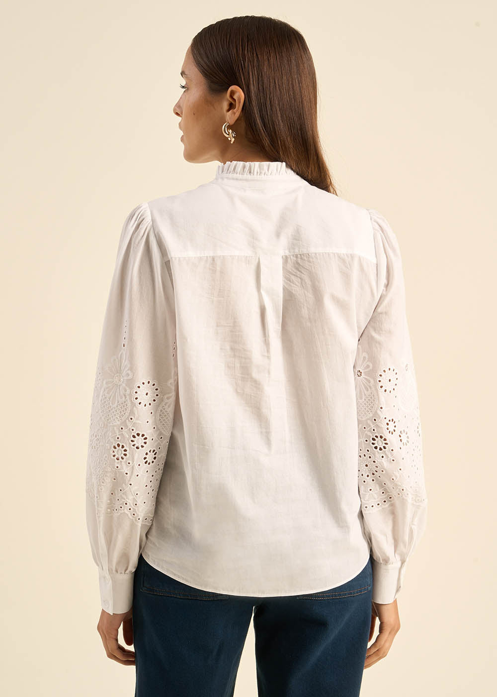 CHALIBA Blouse with embroidered details  - 3 - Sud Express - Sud Express