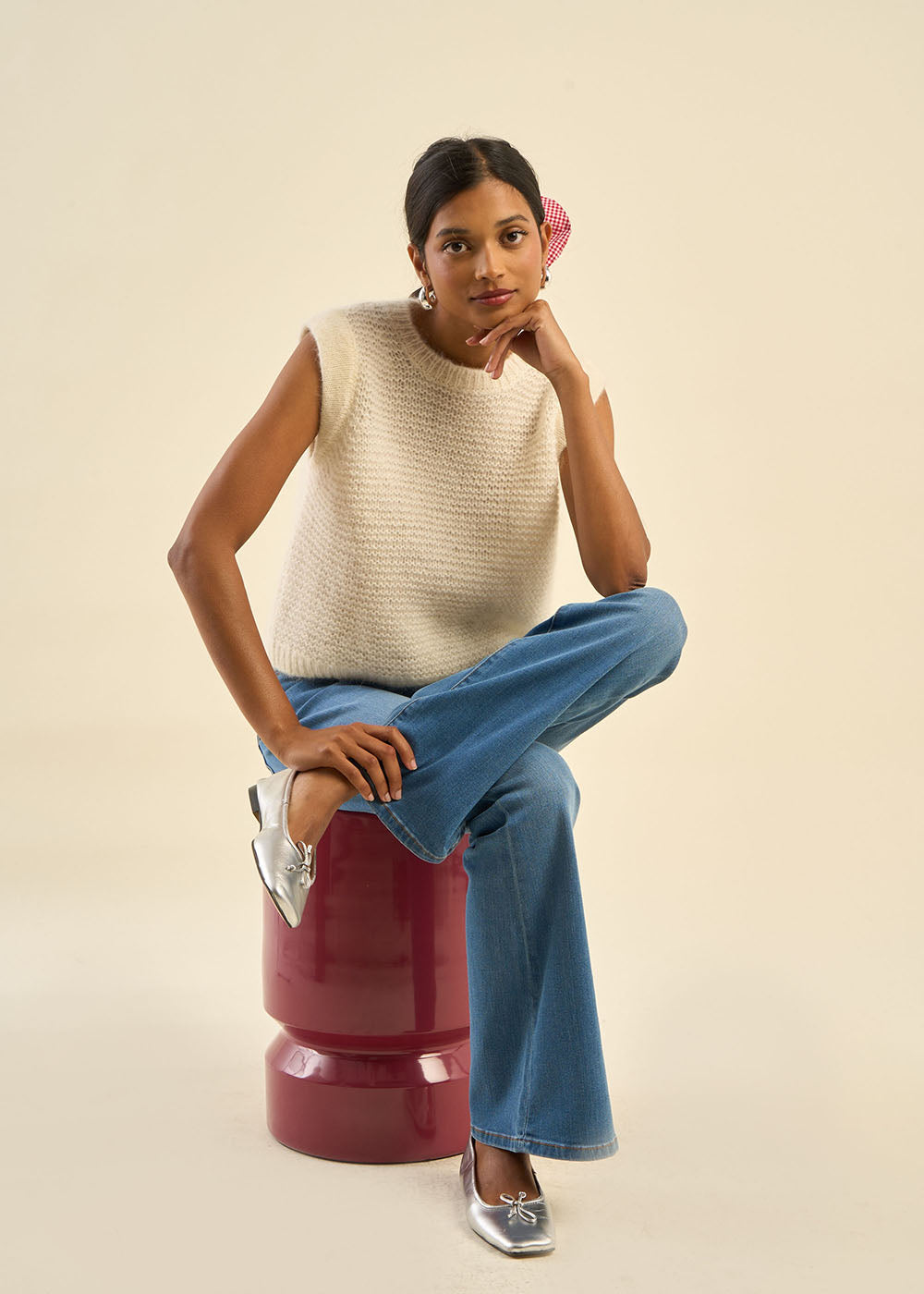 MOTANA Short-sleeved round-neck sweater - 4 - Sud Express - Sud Express