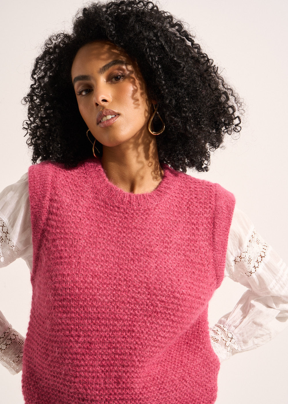 Short-sleeved round-neck sweater - Sud Express - 5 - Sud Express