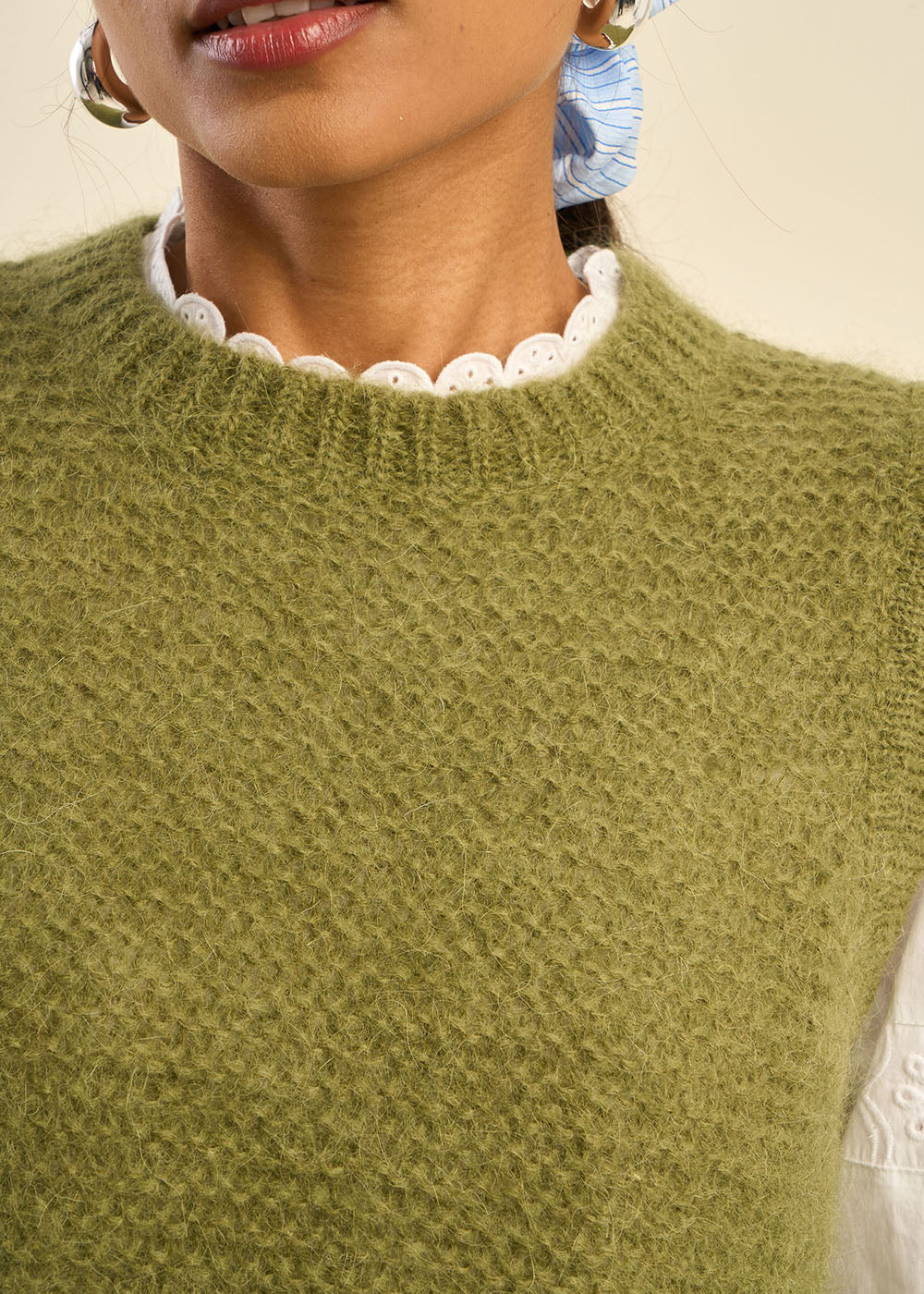 MOTANA Short-sleeved round-neck sweater - 2 - Sud Express - Sud Express