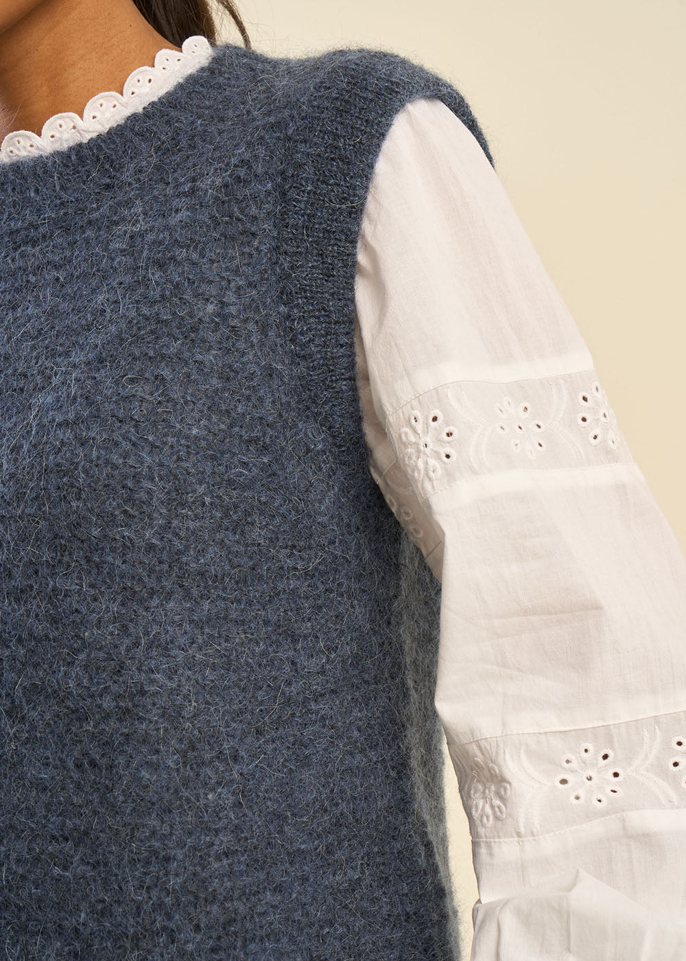 Short-sleeved round-neck sweater - Sud Express - 4 - Sud Express